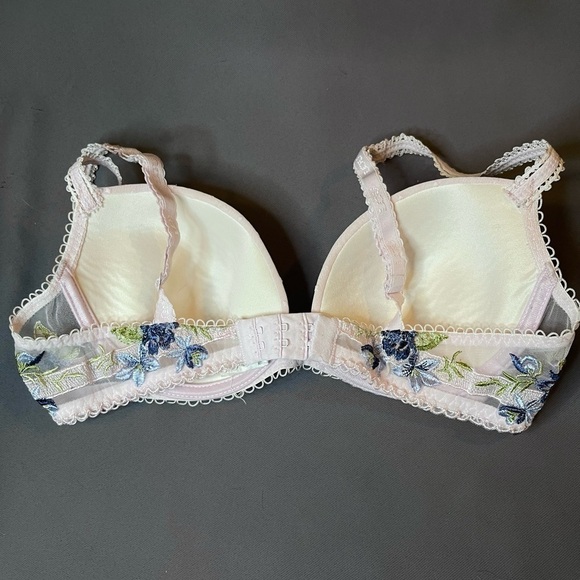 LOU French Vintage Lingerie size 34C Lace Floral Bra NWOT - Picture 4 of 4